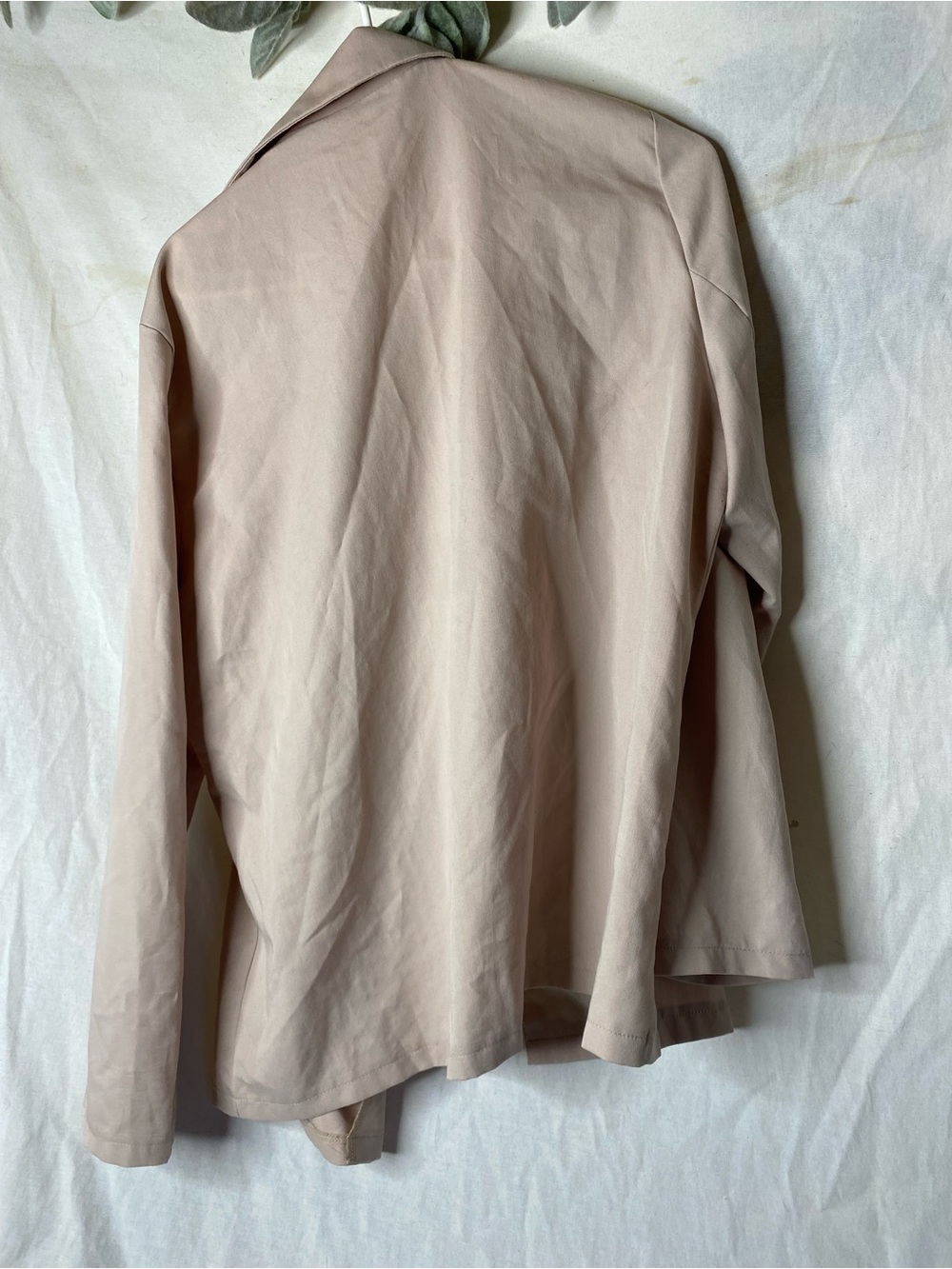 Women's Tan Single-Button Blazer - Picture 3 of 3